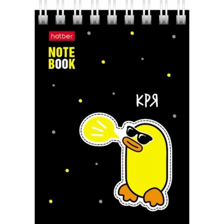Notepad A7, 60 sheets on the crest "Duck Stories", cover Cover Cardboard, OFSET block 65g/m2-4