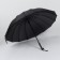 Umbrella - semi -automatic cane "plain", 16 knitting needles, r = 48 cm, black color