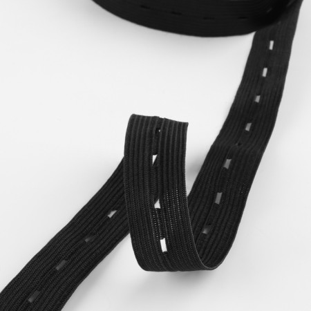 Glass knitted, perforated, 20 mm, 2.4 ± 0.5 m, black color-2