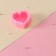 Mold Dolyana "Heart", silicone, 7.5 × 7.5 × 2.5 cm, pink color