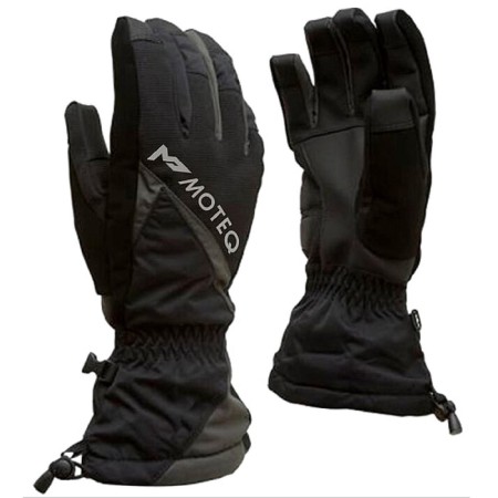 Winter gloves "Snowball", size L, black, gray