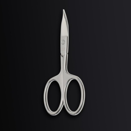 Manicure scissors "Premium", bent, wide, pointed, 9.5 cm, on the blist, silver color-4