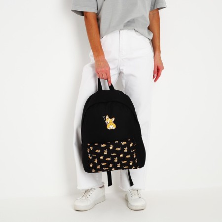 School Youth Corgi, 33x13x37 cm, lightning department, n/pocket, black-5