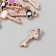 Decor for creativity Plastic for metal "Key bright middle" mix set 10 pcs 2.3x0.9 cm 781244