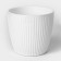 Kashpo with the Avy drainage system, 3 l, d = 18, white color