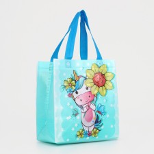 Baby bag without fastener, blue color