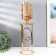 Summary metal, glass per 1 candle "Hemen" D-5 cm, gold 12x12x42.5 cm