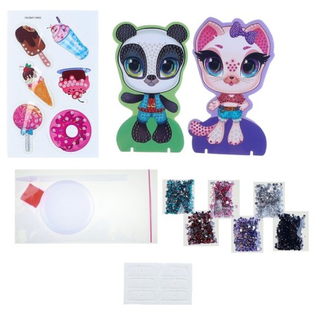 Diamond mosaic with partial filling on the figures "Sweets" for children-1