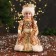 Snow Maiden "Dress with sequins" moves, 30 cm, gold