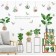 Sticker Plastic Interior color "indoor plants and florariums" 60x90 cm