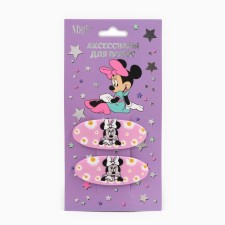 Hair clip, 2 pcs, 5.5 cm, Minnie Mouse