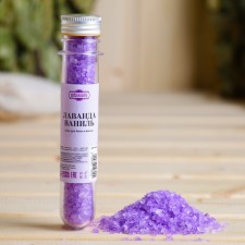 Salt for a bath and bath in the lavender and vanilla flask 100 g