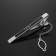 Clime for a steel tie "Classic" squares with enamel, black color in silver
