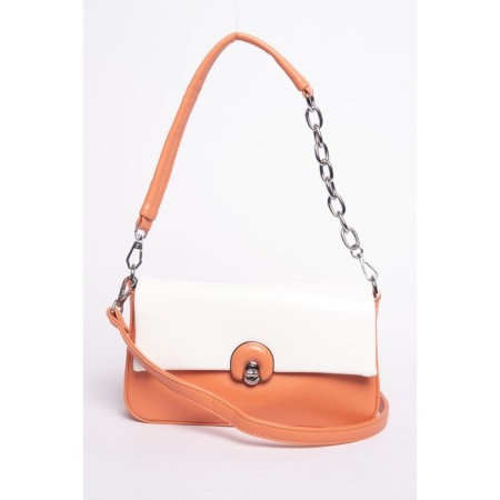 Cross-Body Bag, eco-leather, ludor orange, 24x6x15 cm