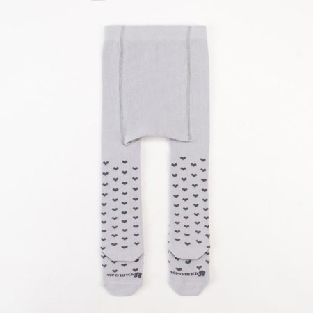 Pantyhose crumbs I "hearts", gray, height 98-104 cm-2