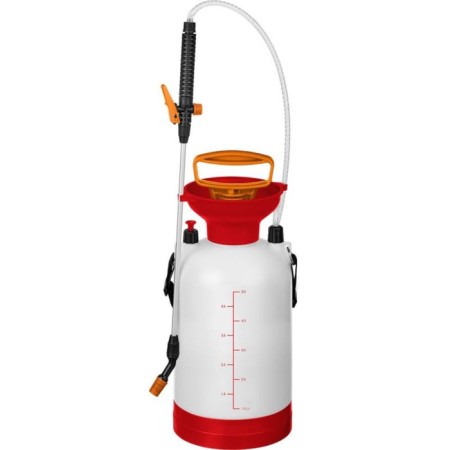 Pompoval sprayer, 5 l, portable, white, Grinda-1