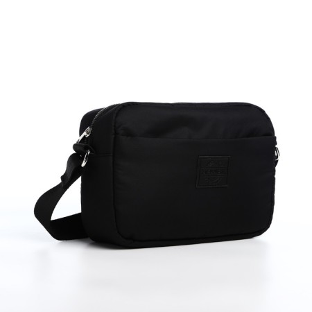 Bag Cross-Bodi with a zipper, black color-3
