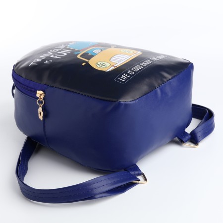 Baby backpack on lightning, blue color-4
