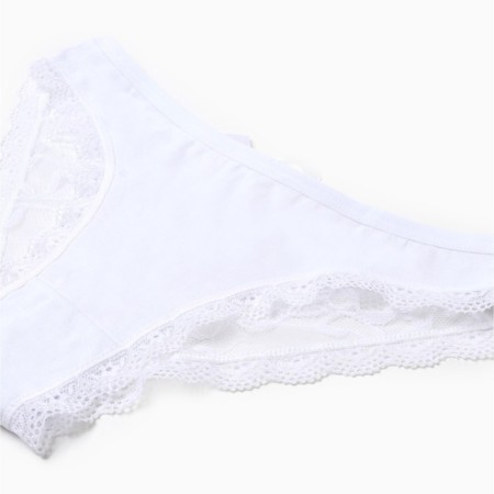 Panties female Braziliano, white color, size 46 (m)-6