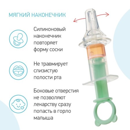 Disator for drug input, mint-green color-3