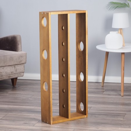 Wooden shelf large, under 6 bottles, 96x40x16 cm-1