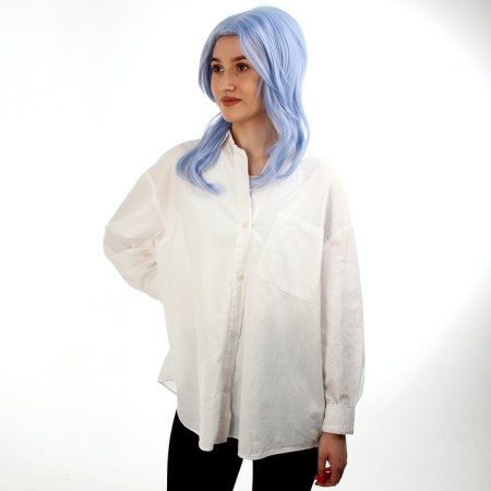 Carnival wig "anime" blue color-2