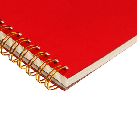 A5 business test, 60 sheets in the PragMatic cage, cardboard cover, tinted block 80g/m2, red-3