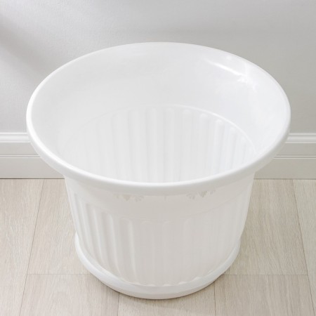 Pot with the Podon "Lausanne", 40 l, the color is white-2