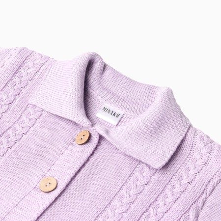 Combine Knitted Minaku, height 92-98, lavender color-3