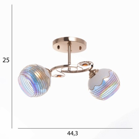 Aryan chandelier 2x40W E27 Gold Model: 2800084-4