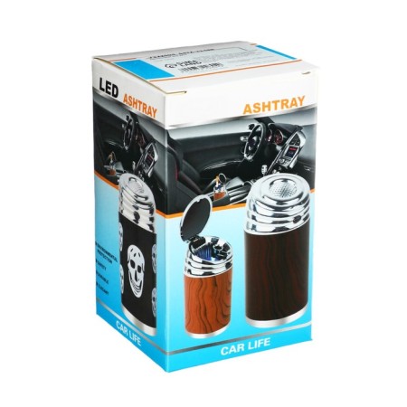 Aurial for a car with backlight, brown-4