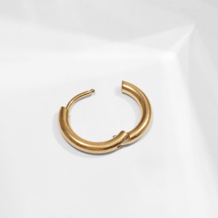 Piercing in the ear "Ring" Classic, d = 12 mm, color gold-1