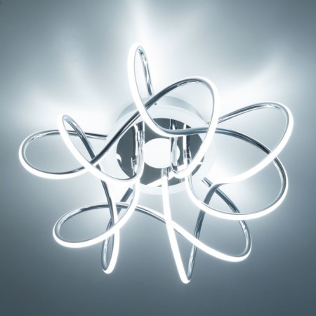 Ceiling CITILUX CULCH "JMINI SMART" CL229A151E 50x50x23 cm, 5x19W, LED, Gray color.-25