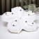 Menzhitsa ceramic 5 cells "Golden Deer", 31 × 31 × 4.5 cm, white color