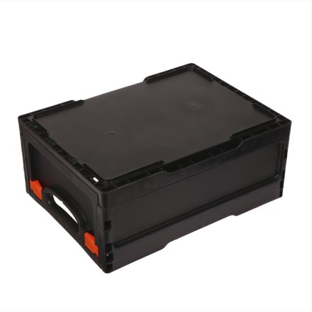Folding box, plastic, 40 × 30 × 17 cm, black-3
