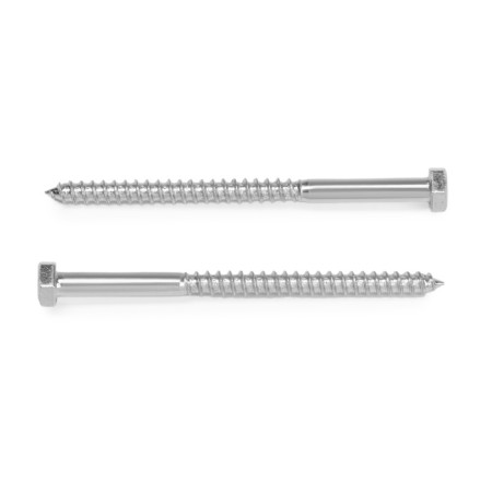 Shurup-Bolt Stroymetiz, plumbing, galvanized, DIN 571, M6x90 mm, 2 pcs-1