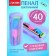 Penal Plastic case 75 x 210 x 45 Devente Box, 4 departments, pink 7020453
