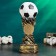 Figure "Football Cup" Gold, 30x13x13cm
