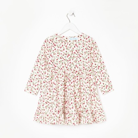 Платье KAFTAN "Розы", р. 30 (98-104), белый-6