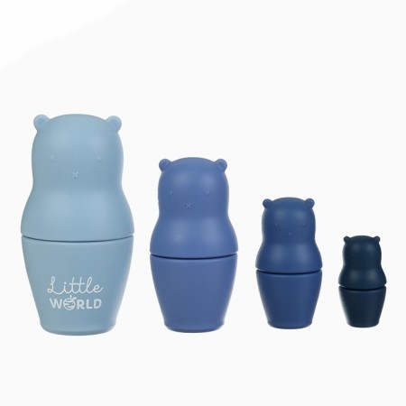Developing toy "Mishka-Matryoshka", food silicone, Mum & Baby-2