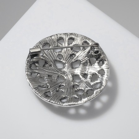 Brooch "Scandinavia" Celtic nodes, color of black silver-1