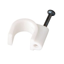 Cable fasteners 12 mm round, white (pack. 50 pcs) rexant