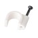 Cable fasteners 12 mm round, white (pack. 50 pcs) rexant