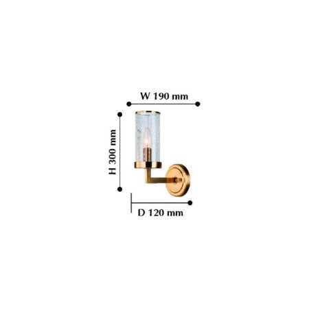 Wall lamp Assembly 190 mm, 120 mm, E14 40W-2