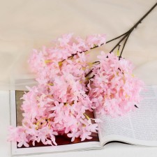 Цветы искусственные "Сирень пышная" 3х95 см, розовый