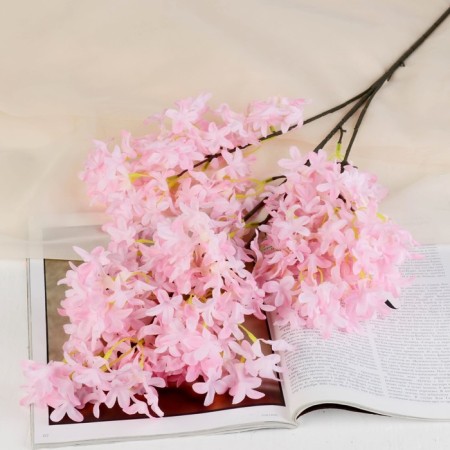 Artificial flowers "Lypical lilac" 3x95 cm, pink