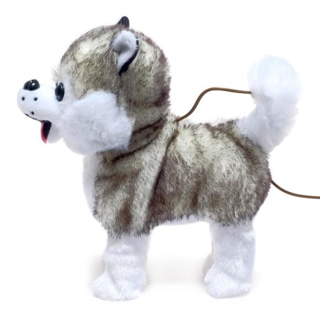 Interactive dog "My Husky" walks, barking, sings a song, wags, tail-1