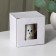 Ceramic mug with a lid and spoon "Star", 350 ml, white color