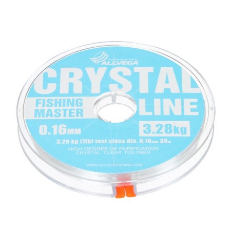 Monophile Fine Allvega Fishing Master Crystal, diameter 0.16 mm, test 3.28 kg, 30 m