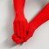 The gloves are red